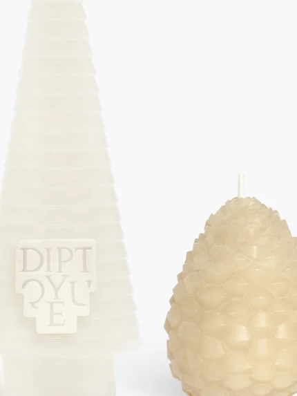 Sapin (Pine tree) & Ambre (Amber) - Scented molded wax figurine duo 2